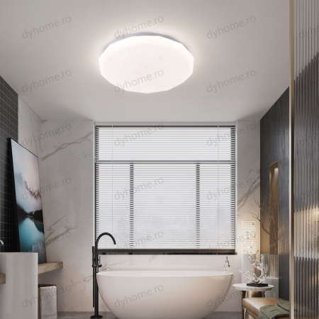 Lustra LED circular design Alb, Diametru 400 mm, 72W [1]
