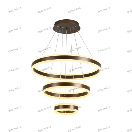 Lustra LED circular design maro cu telecomanda, dimabila, 328W [2]