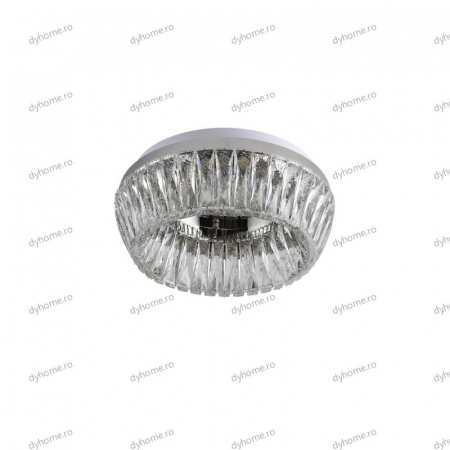 Lustra LED cristal circular design, 400mm, telecomanda, dimabila, 144W [1]