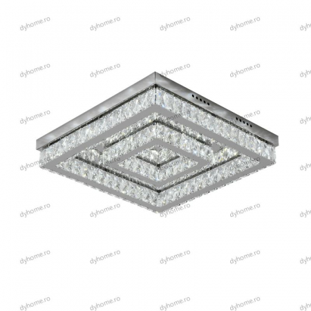 Lustra LED cristal patart design cu telecomanda, dimabila, 112W [4]