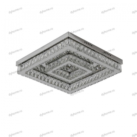 Lustra LED cristal patart design cu telecomanda, dimabila, 112W [1]