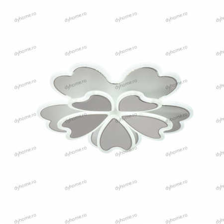Lustra LED floare design alb cu telecomanda, dimabila, 120W [5]