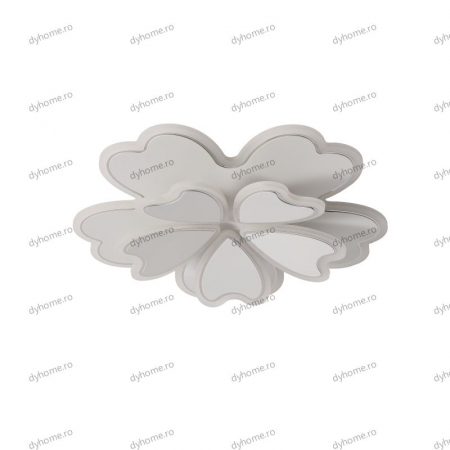 Lustra LED floare design alb cu telecomanda, dimabila, 120W [2]