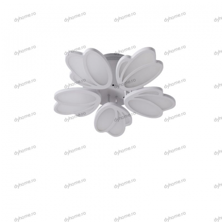 Lustra LED floare design alb cu telecomanda, dimabila, 210W [1]