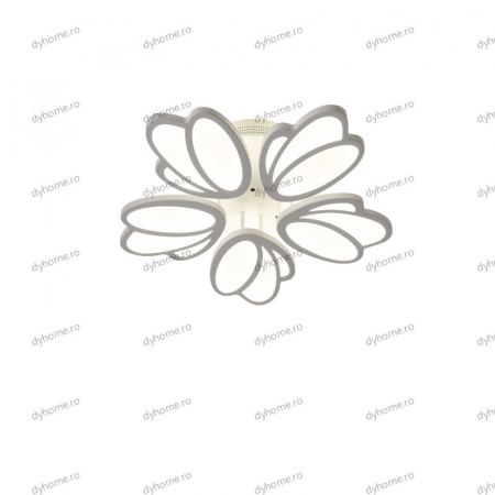 Lustra LED floare design alb cu telecomanda, dimabila, 210W [3]