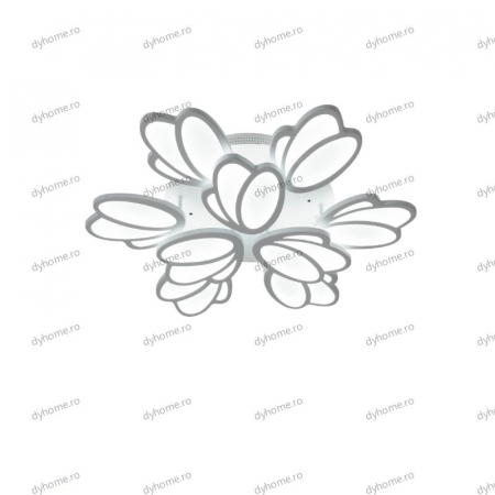 Lustra LED floare design alb cu telecomanda, dimabila, 378W [4]