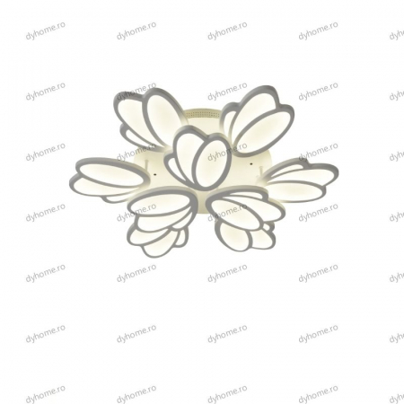 Lustra LED floare design alb cu telecomanda, dimabila, 378W [3]