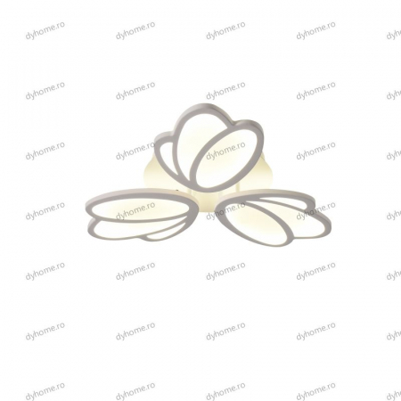 Lustra LED floare design alb cu telecomanda, dimabila, 78W [3]