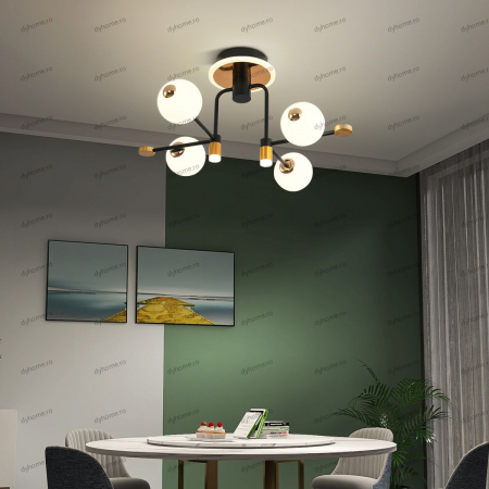 Lustra LED loft design  cu telecomanda, dimabila, 80W [1]
