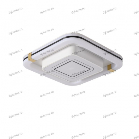 Lustra LED partrat design alb cu telecomanda, dimabila, 152W [1]