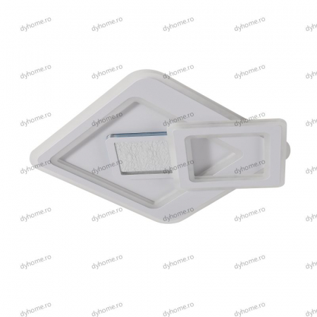 Lustra LED patrat design alb cu telecomanda, dimabila, 180W [1]