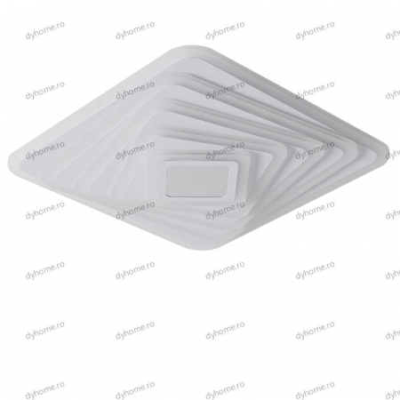 Lustra LED pătrat 3D design cu telecomanda, dimabila, 114W [1]