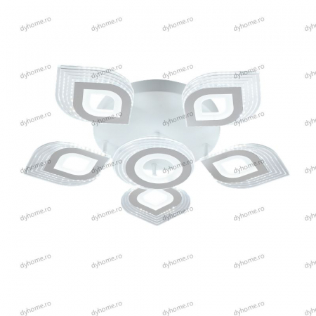 Lustra LED petală design alb cu telecomanda, dimabila, 182W [4]