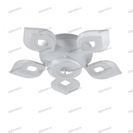 Lustra LED petală design alb cu telecomanda, dimabila, 182W [1]