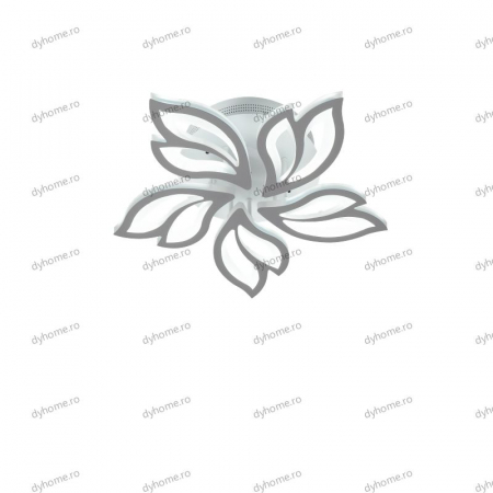 Lustra LED petale design alb cu telecomanda, dimabila, 110W [4]