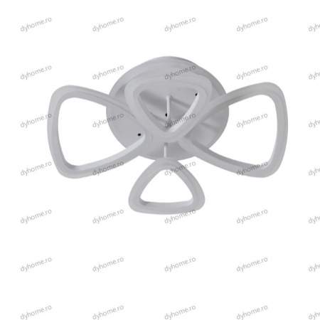 Lustra LED triunghi design alb cu telecomanda, dimabila, 116W [1]