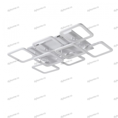 Lustra LED ultrathin patrat design alb cu telecomanda, dimabila, 292W [1]