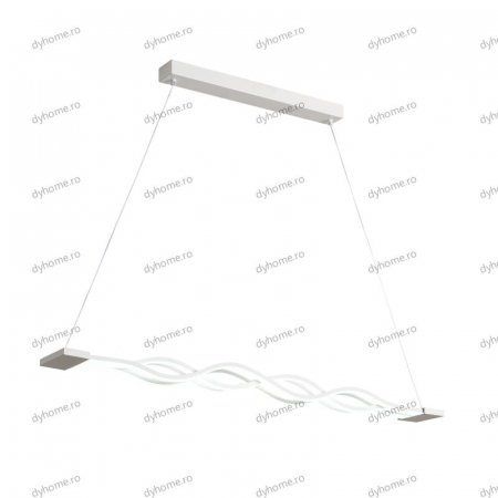 Lustra LED wave design alb cu telecomanda, dimabila, 160W [4]