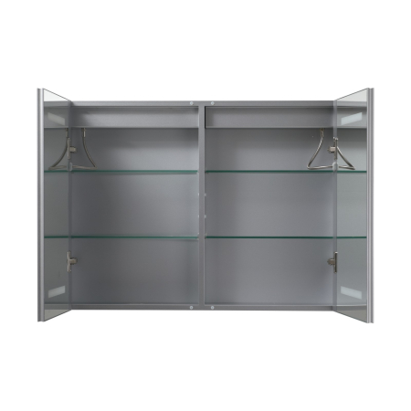 Oglindă Dulap LED Odin dreptunghiulară 60x80cm, ramă din aluminiu argintiu, cu dezaburire si touch, 3 tipuri de lumina, IP44, montare perete, ODG5310 [4]