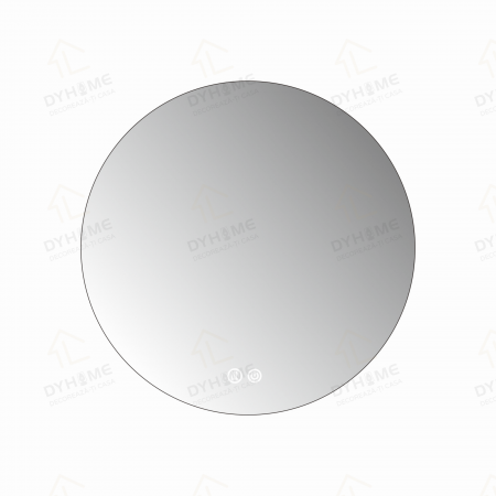 Oglinda LED DY005, Rotunda 60cm, Intrerupator Touch Si Dezaburire, 3 Tipuri De Lumina Si Dimabila, Rama din Acril [4]