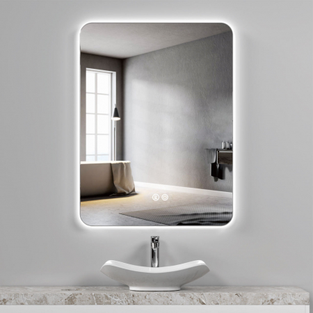 Oglinda LED DY030, 50x70, Intrerupator Touch Si Dezaburire, 3 Tipuri De Lumina Si Dimabila [1]