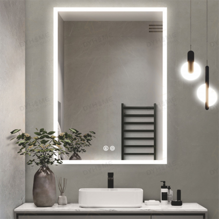 Oglinda LED DY035, 60x80, Intrerupator Touch Si Dezaburire, 3 Tipuri De Lumina Si Dimabila, Margine Mata [1]