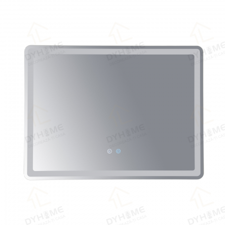 Oglinda LED DY037Y, 80x60, Intrerupator Touch Si Dezaburire, 3 Tipuri De Lumina Si Dimabila, Margine Mata [5]