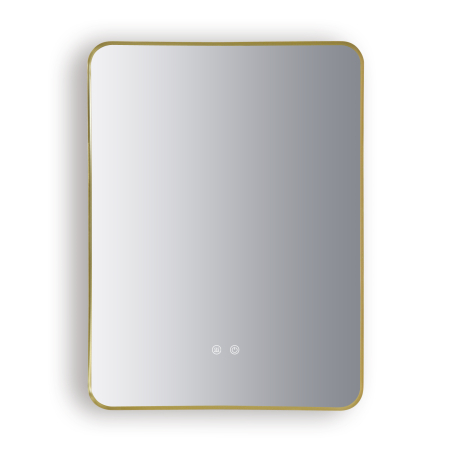 Oglinda LED DY041, 60x80, Intrerupator Touch Si Dezaburire, 3 Tipuri De Lumina Si Dimabila, Rama din Aluminiu Auriu [3]