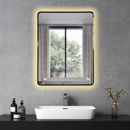 Oglinda LED DY041N, 60x80, Intrerupator Touch Si Dezaburire, 3 Tipuri De Lumina Si Dimabila, Rama din Aluminiu Negru [3]