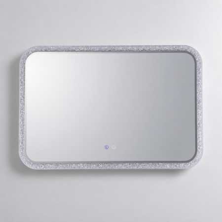 Oglinzi LED Dreptunghiulare - Oglinda LED DY052, 100x65, Intrerupator Touch Si Dezaburire, 3 Tipuri De Lumina Si Dimabila, Rama din Acril