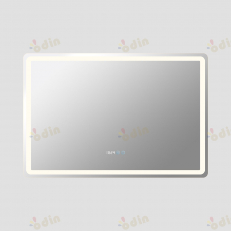 Oglinda LED DY058-100, 120x80, Intrerupator Touch, Dezaburire si Ceas, 3 Tipuri De Lumina Si Dimabila, Margine Mata [5]