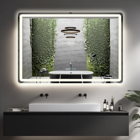 Oglinda LED DY058-100, 120x80, Intrerupator Touch, Dezaburire si Ceas, 3 Tipuri De Lumina Si Dimabila, Margine Mata [4]