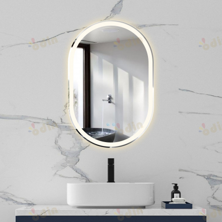 Oglinda LED DY061-100, 60x90, Intrerupator Touch Si Dezaburire, 3 Tipuri De Lumina Si Dimabila, Margine Mata [1]