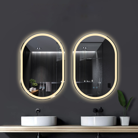 Oglinda LED DY061-100, 60x90, Intrerupator Touch Si Dezaburire, 3 Tipuri De Lumina Si Dimabila, Margine Mata [3]