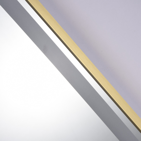 Oglinda LED DY061-100G, 60x90, Intrerupator Touch Si Dezaburire, 3 Tipuri De Lumina Si Dimabila, Rama Auriu [5]