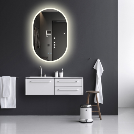 Oglinda LED DY061-101, 60x90, Intrerupator Touch Si Dezaburire, 3 Tipuri De Lumina Si Dimabila, Margine Mata [4]