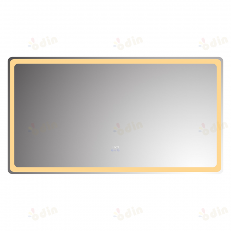 Oglinda LED DY22010-1, 150x80, Senzor Radar, Intrerupator Touch, Dezaburire si Ceas, 3 Tipuri De Lumina Si Dimabila, Margine Mata [5]