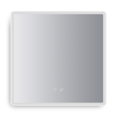 Oglinda LED DY22018-1, Pătrat 70x70, Intrerupator Touch Si Dezaburire, 3 Tipuri De Lumina Si Dimabila, Margine Mata [4]