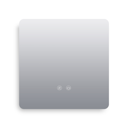 Oglinda LED DY22018-2, Pătrat 70x70, Intrerupator Touch Si Dezaburire, 3 Tipuri De Lumina Si Dimabila [4]