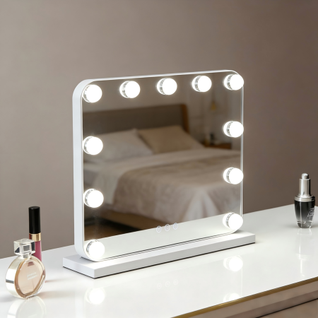 Oglinda LED DYOD55A2B1 MAKEUP Alb, 50x40, Intrerupator Touch 3 Tipuri De Lumina Si Dimabila [2]