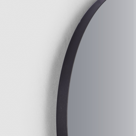 Oglindă Odin rotundă 70cm, ramă din aluminiu negru, montare perete, OD-10 [3]