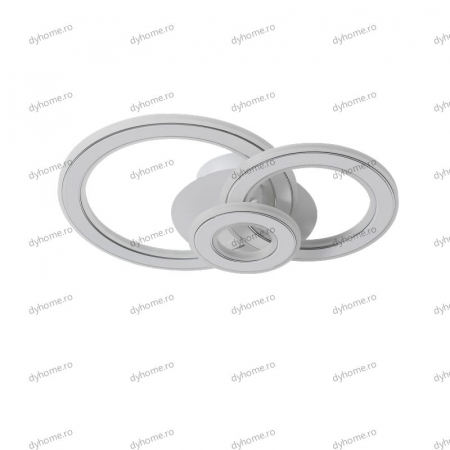 Plafoniera LED circular design alb, 3 tipuri de lumina, 100W [1]