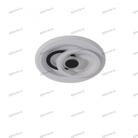 Plafoniera LED circular design alb, 3 tipuri de lumina, 102W [1]