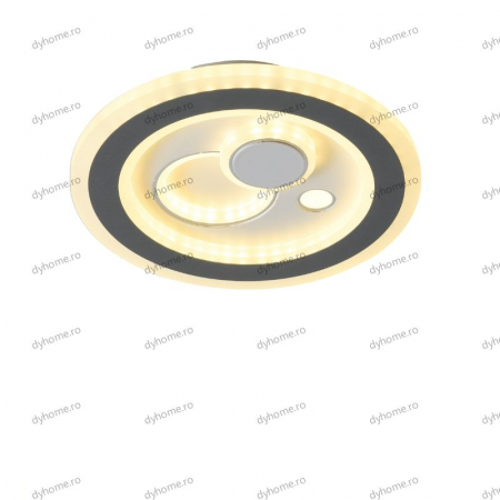 Plafoniera LED circular design alb, 3 tipuri de lumina, 60W [2]