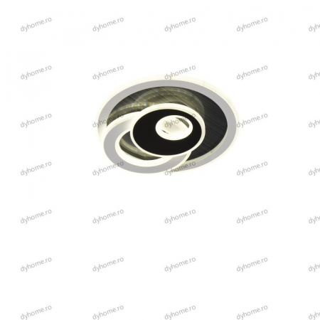 Plafoniera LED circular design alb, 3 tipuri de lumina, 74W [3]
