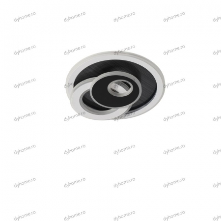 Plafoniera LED circular design alb, 3 tipuri de lumina, 74W [1]