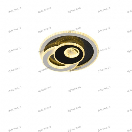Plafoniera LED circular design alb, 3 tipuri de lumina, 74W [2]