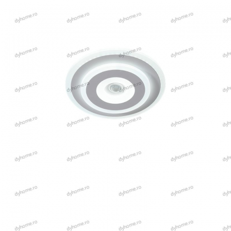 Plafoniera LED circular design alb cu senzor, 22W [2]