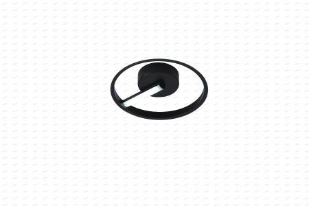 Plafoniera LED circular design negru, 3 tipuri de lumina, 32W [4]