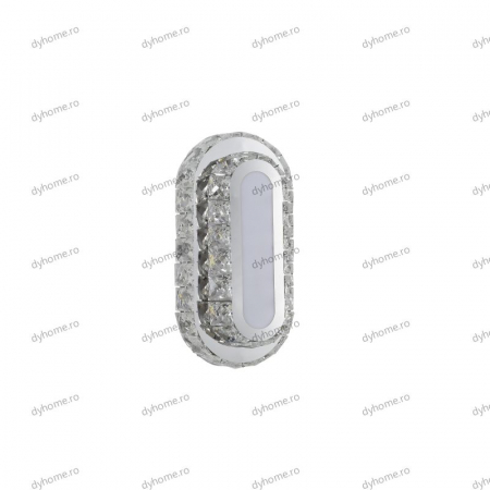 Plafoniera LED cristal oval design, 3 tipuri de lumina, 72W [3]